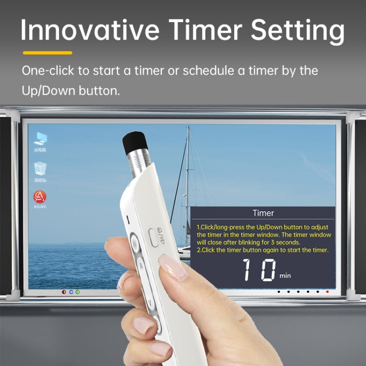 Lisslune | ASING A31 Multifunctional presentation remote control with telescopic teaching rod, designed for touchscreen