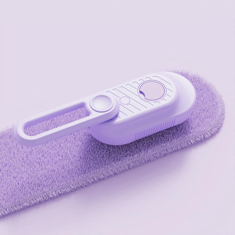 Pet Electric Spray Massage Comb Hair Removal Cleaning Care Brush (Ship Rotating Handle Purple)