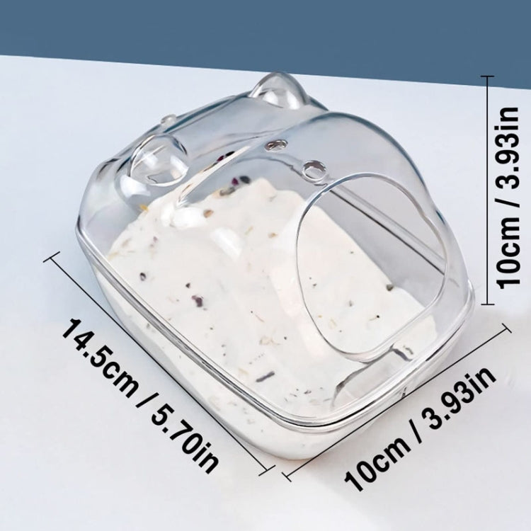 Hamster Bathroom Toilet Dual-Purpose Nest Splash Guard Small Animals Golden Bear Bathtub, Specification: Medium