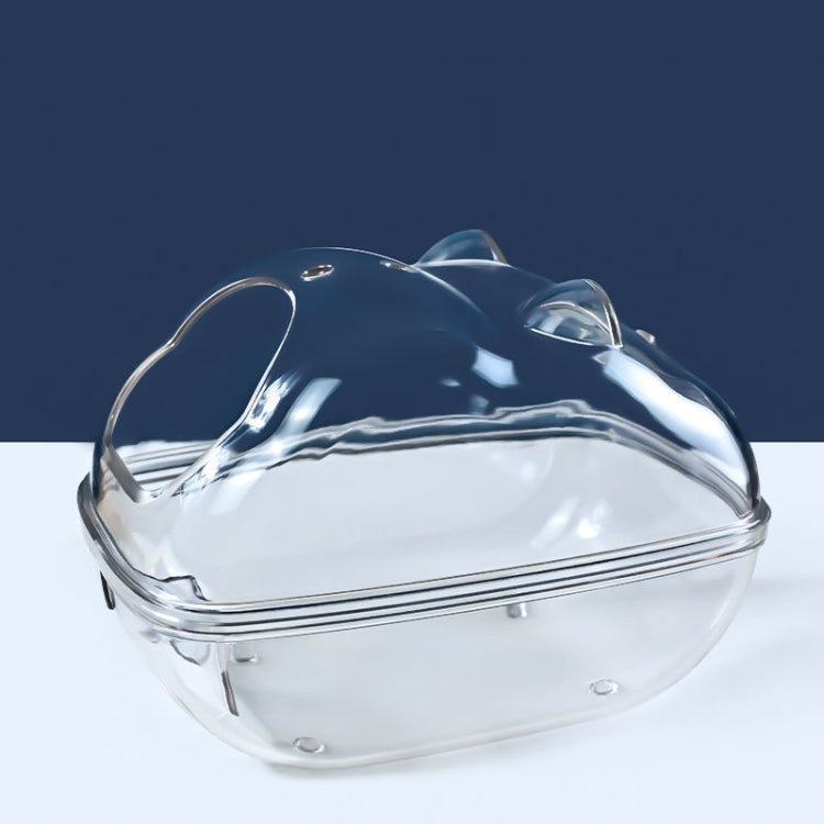 Hamster Bathroom Toilet Double Purpose Nest Splash-proof Small Animals Golden Bear Bathtub, Specification: Large