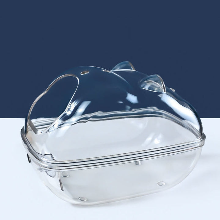 Hamster Bathroom Toilet Double Purpose Nest Splash-proof Small Animals Golden Bear Bathtub, Specification: Large
