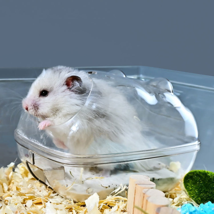 Hamster Bathroom Toilet Double Purpose Nest Splash-proof Small Animals Golden Bear Bathtub, Specification: Large