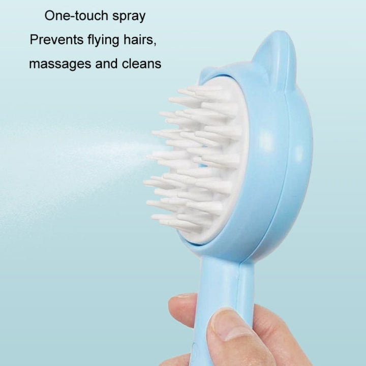 Pet Spray Massage Comb Cats Anti Flying Hair Bath Brush (Pink)