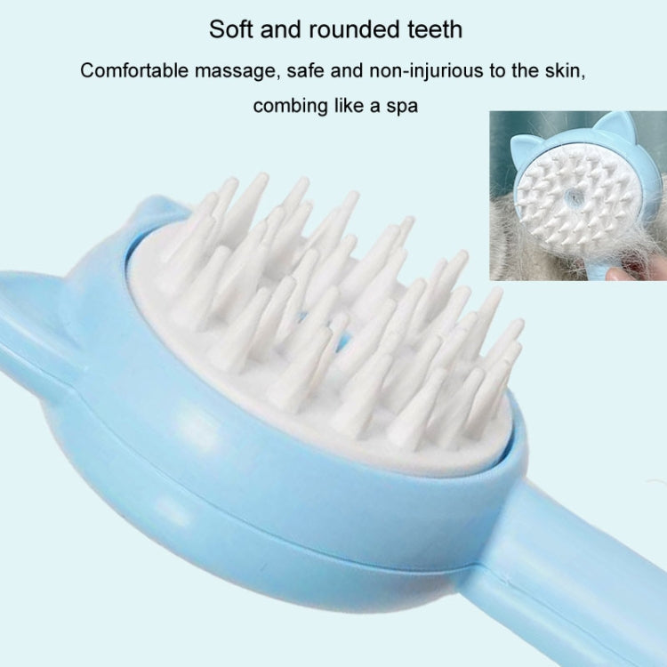 Pet Spray Massage Comb Cats Anti Flying Hair Bath Brush (Pink)