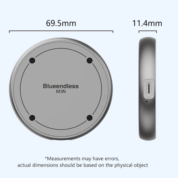Lisslune | Blueendless M3N Magnetic M.2 2230 / 2242 NVMe SSD Enclosure 10Gbps Type-C USB3.1 SSD Enclosure For Mobile Phone