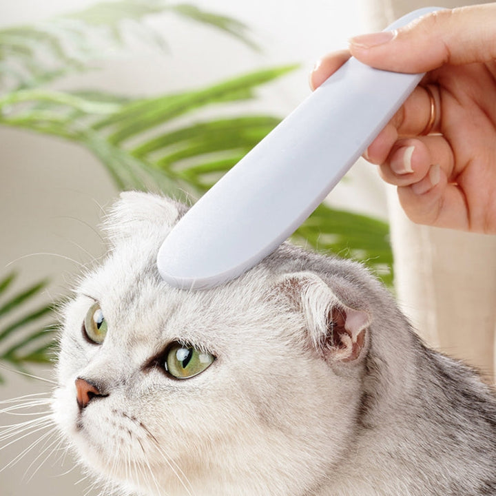 3-piece cat tongue texture care brush pet massage comb (Pink)