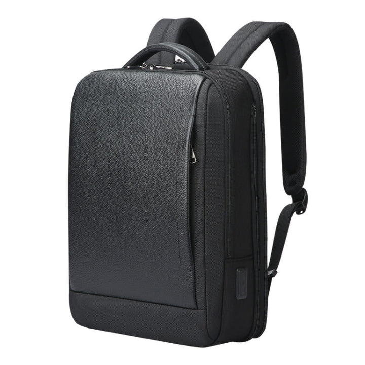 Lisslune | Bopai AL-61-122631B Large Capacity Cowhide Laptop Backpack With USB+Type-C Connection (High-End Version)