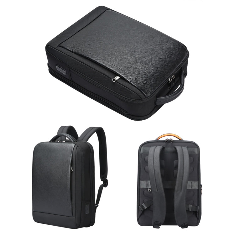 Lisslune | Bopai AL-61-122631B Large Capacity Cowhide Laptop Backpack With USB+Type-C Connection (High-End Version)