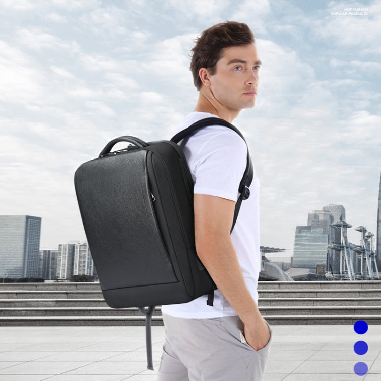 Lisslune | Bopai AL-61-122631B Large Capacity Cowhide Laptop Backpack With USB+Type-C Connection (High-End Version)