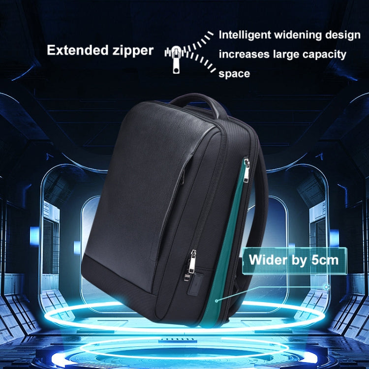 Lisslune | Bopai AL-61-122631B Large Capacity Cowhide Laptop Backpack With USB+Type-C Connection (High-End Version)