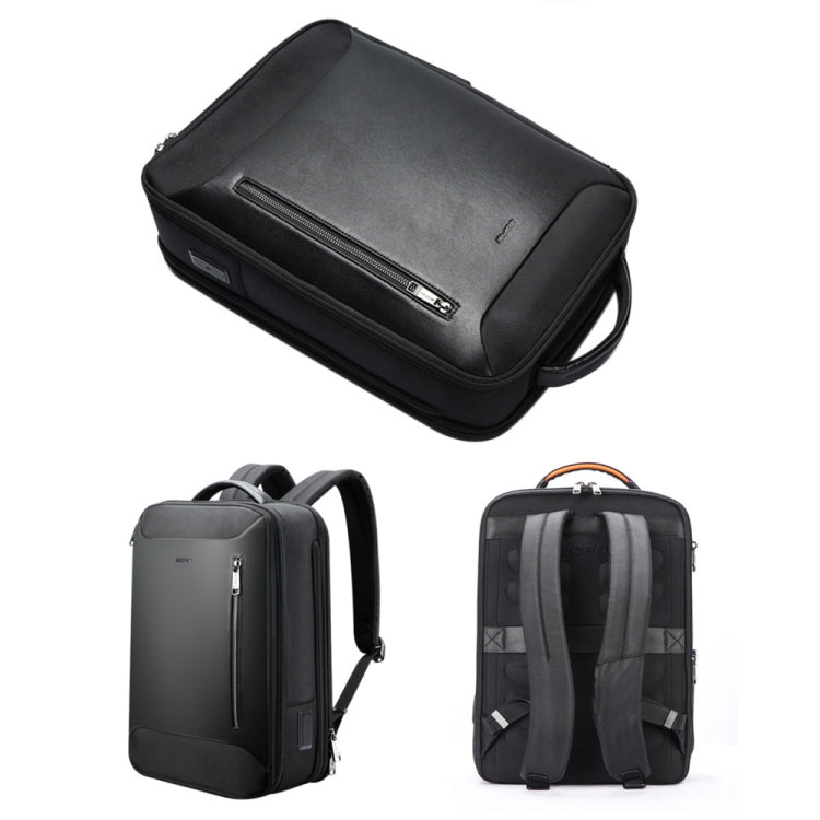 Lisslune | Bopai 61-19011 Backpack with large capacity and waterproof design for travel, laptop, with USB+Type-C connection (Black)