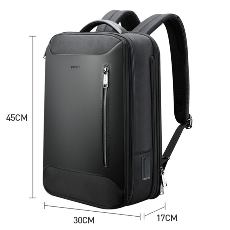 Lisslune | Bopai 61-19011 Backpack with large capacity and waterproof design for travel, laptop, with USB+Type-C connection (Black)