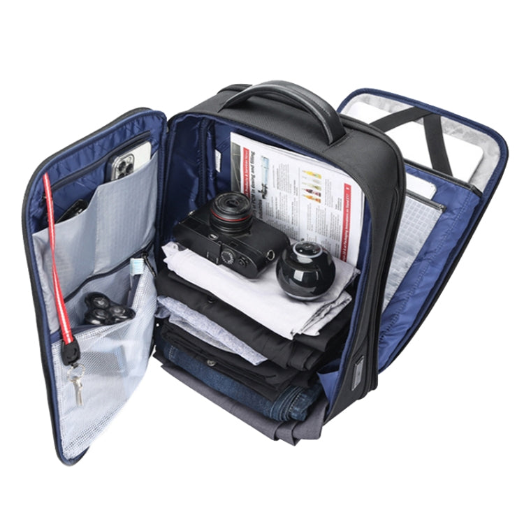 Lisslune | Bopai 61-19011 Backpack with large capacity and waterproof design for travel, laptop, with USB+Type-C connection (Black)