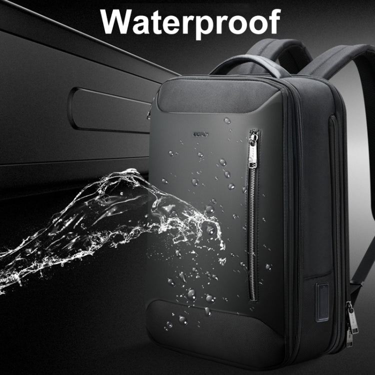 Lisslune | Bopai 61-19011 Backpack with large capacity and waterproof design for travel, laptop, with USB+Type-C connection (Black)