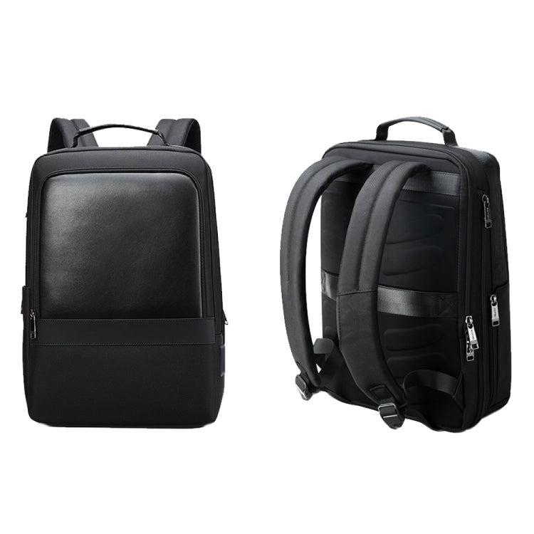 Lisslune | Bopai 61-26111 Large Capacity Business Commuter Laptop Backpack with USB+Type-C Connection (Black)