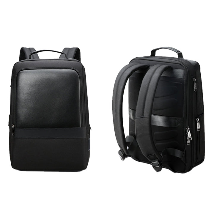 Lisslune | Bopai 61-26111 Large Capacity Business Commuter Laptop Backpack with USB+Type-C Connection (Black)