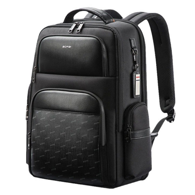 Lisslune | Bopai 61-91911 Large Capacity Business Waterproof Laptop Backpack with USB+Type-C Port (Black)