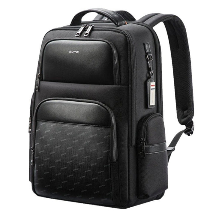 Lisslune | Bopai 61-91911 Large Capacity Business Waterproof Laptop Backpack with USB+Type-C Port (Black)