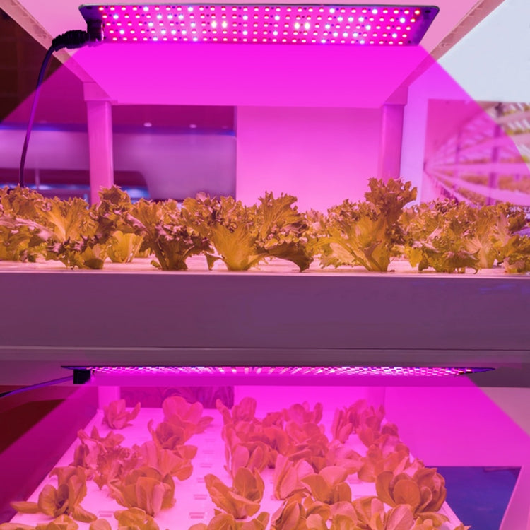 Lisslune | 4 heads 12V Full Spectrum Red and Blue Light Panel Plant Growth Lamp Seedling Fill Lights (EU plug)