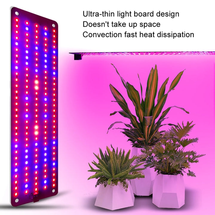 Lisslune | 4 heads 12V Full Spectrum Red and Blue Light Panel Plant Growth Lamp Seedling Fill Lights (EU plug)