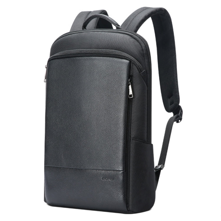 Lisslune | Bopai First Layer Cowhide Business Commuter Waterproof and Lightweight Laptop Backpack, Color: Deluxe