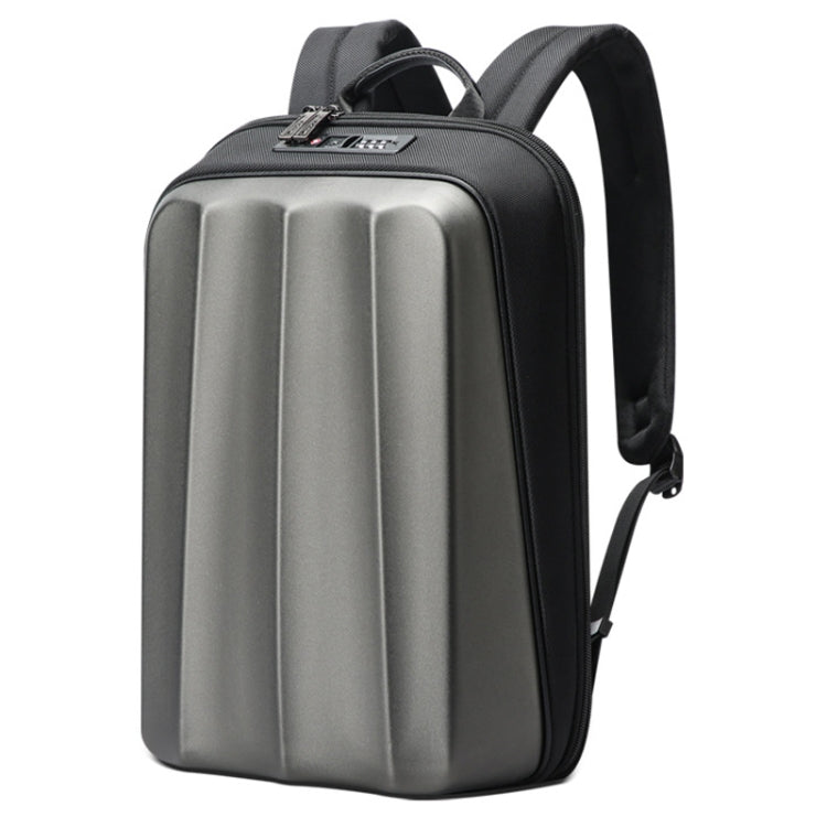 Lisslune | Bopai 61-122579 Large Capacity Hard Shell Combination Lock Waterproof Business Laptop Backpack (Gray)
