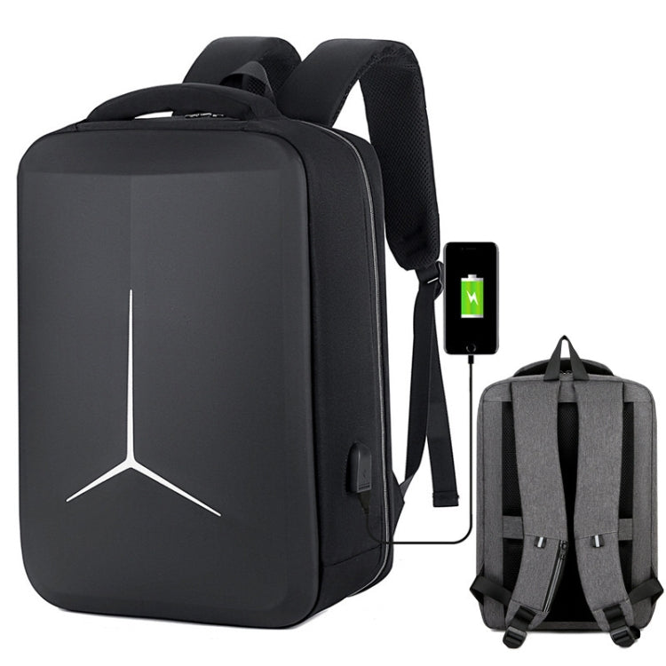 Lisslune | 15 Inch Multifunctional Waterproof Business Sport Laptop Backpack with USB Port (Black)
