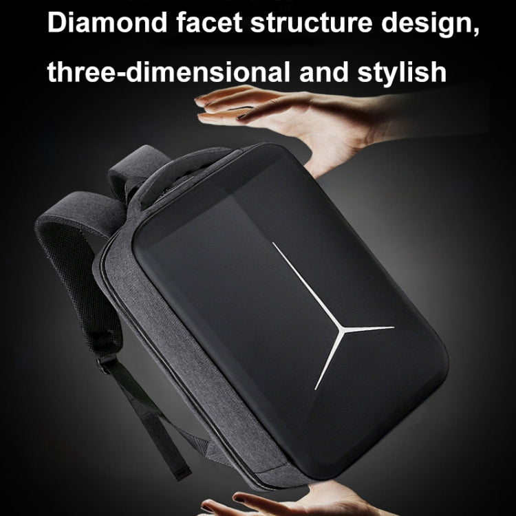Lisslune | 17 Inch Multifunctional Waterproof Business Sport Laptop Backpack with USB Port (Navy Blue)