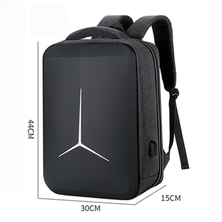 Lisslune | 15 inch large, capacity strong, waterproof business commute laptop backpacks with USB port (simplified gray)
