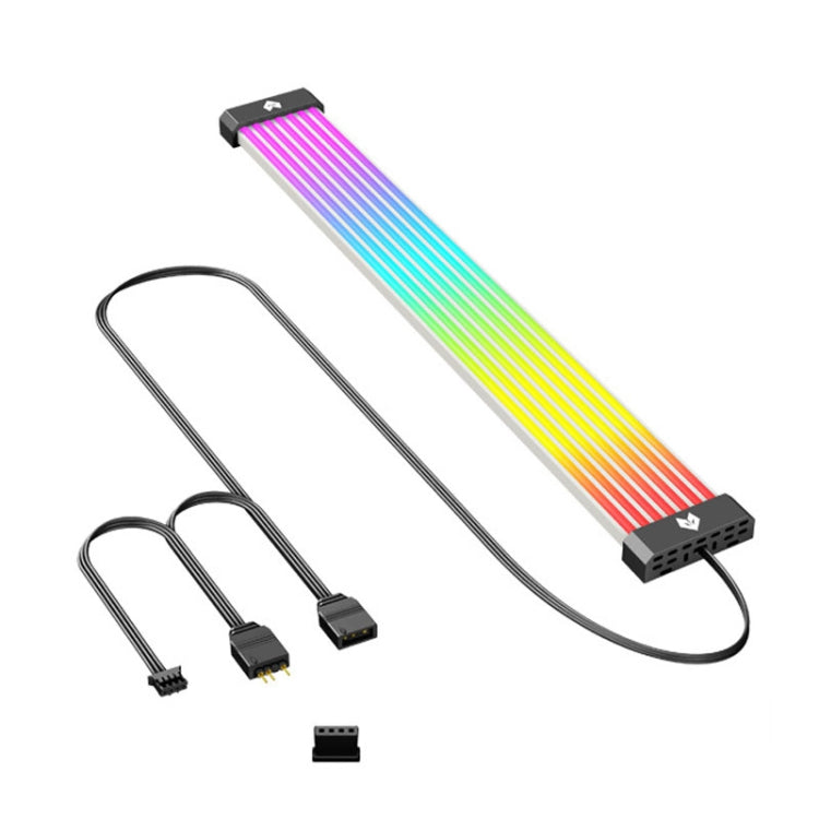 Lisslune | AOSOR AL300 Computer Glow Line ARGB Neon Cable Motherboard Case Light Strip Light Plate Decoration (Black)