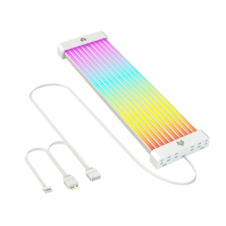 Lisslune | AOSOR Al200 Neon Cable Computer Motherboard Graphics Card Glow Board Power Supply Line Decoration (White)
