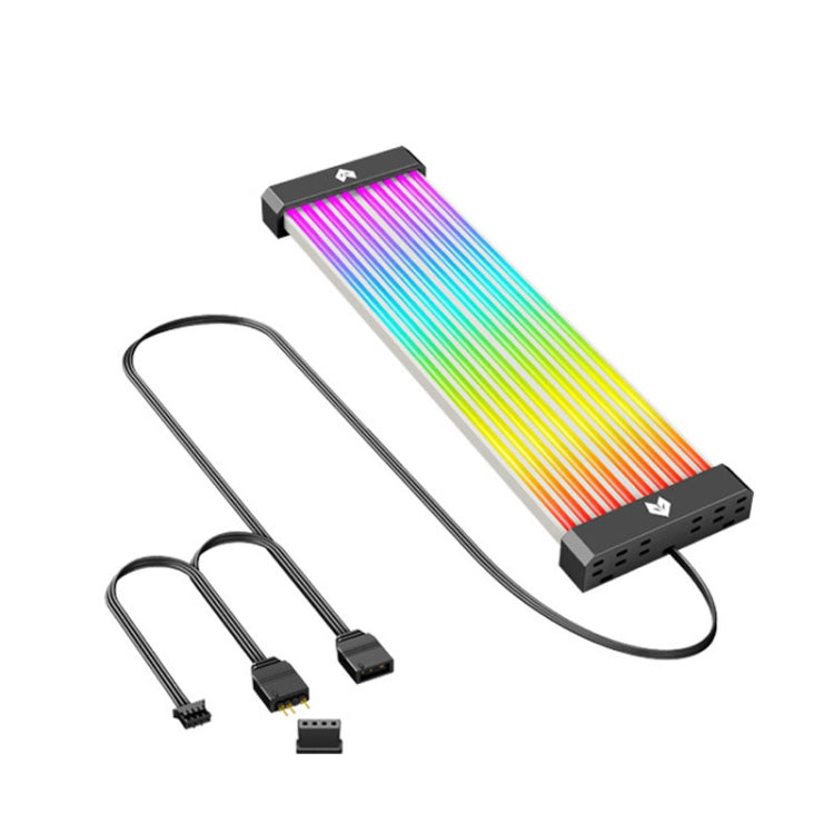 Lisslune | AOSOR Al200 Neon Cable Computer Motherboard Graphics Card Light Board Power Supply Decoration Line (Black)
