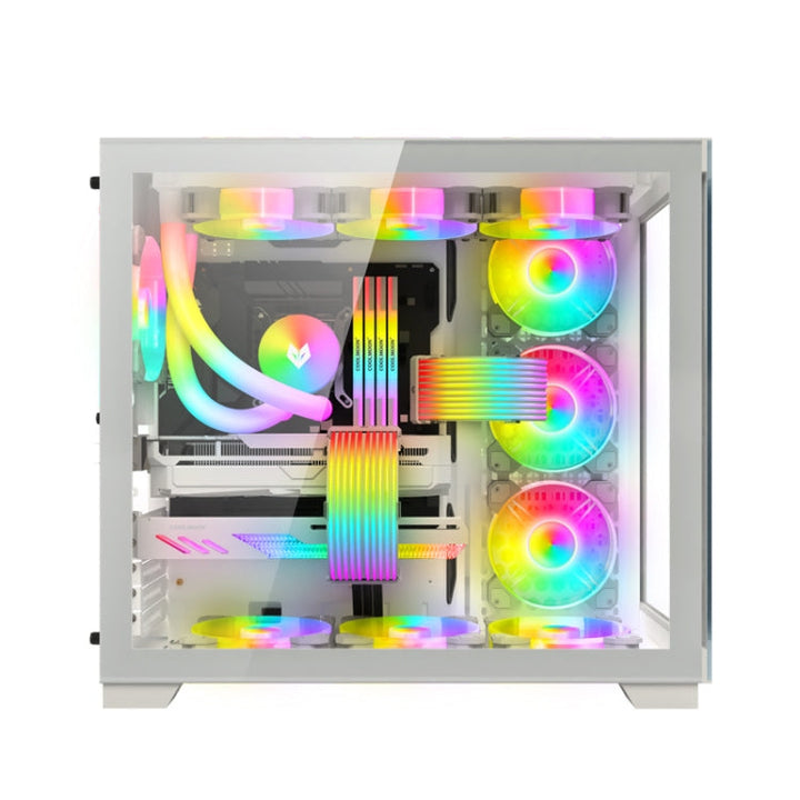 Lisslune | AOSOR Al200 Neon Cable Computer Motherboard Graphics Card Glow Board Power Supply Line Decoration (White)