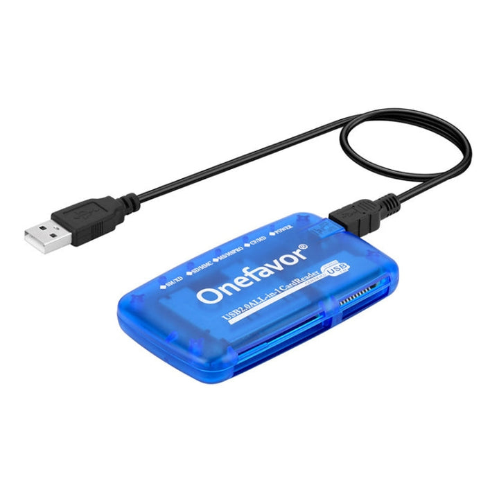 Lisslune | Onefavor All-In-One Card Reader supports SM / XD / SD / MMC / MS / CF card, Model: Card Reader