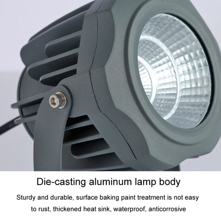 Lisslune | LED Floodlight COB Outdoor Waterproof Spotlight Billboard Lights Garden Lamp, Color: 20W 2 Color Choice 1