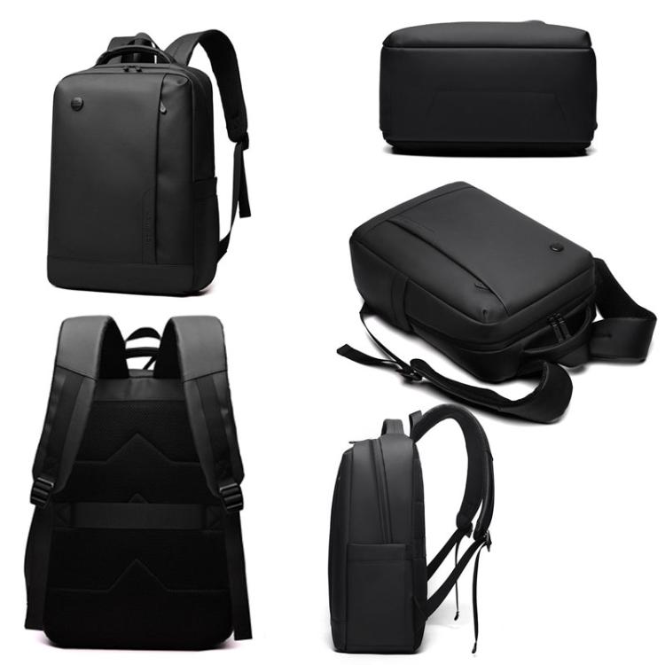 Lisslune | WEPOEWR Men's 14-Inch Laptop Backpack Waterproof Large Capacity Business Commuter Backpack (Black)