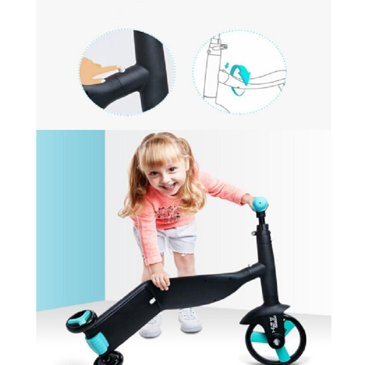 Lisslune | nadle Foldable Three-Wheeled Three-Mode Balance Bike Kids Scooter (Blue)