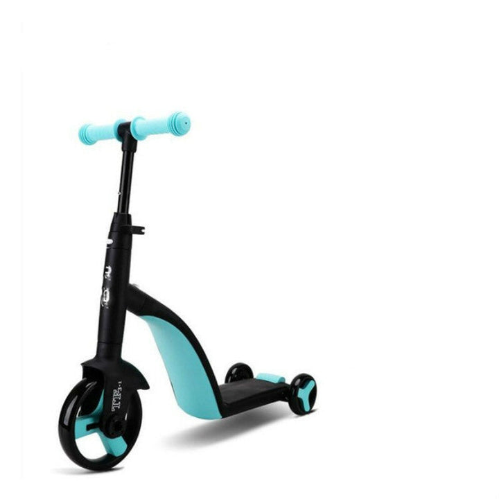 Lisslune | nadle Foldable Three-Wheeled Three-Mode Balance Bike Kids Scooter (Blue)
