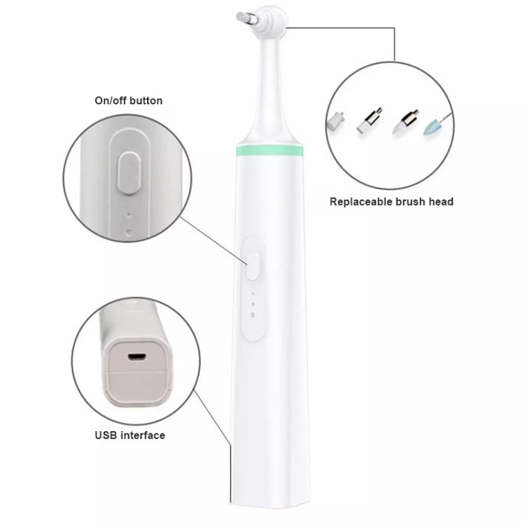 Pet Electric Toothbrush Tooth Polisher Oral Cleaning Plaque Remover Tool (Pink)
