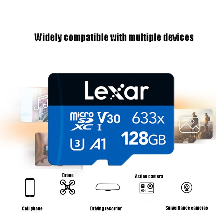 Lisslune | Lexar 633x 128GB High-speed Drive Recorder Dedicated TF Card Mobile Phone Memory Card