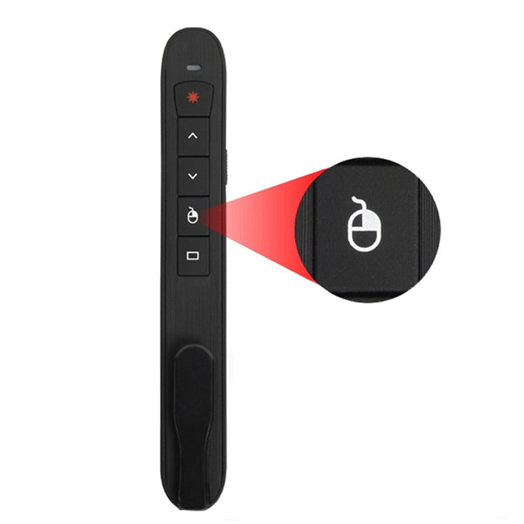 Lisslune | Rechargeable RF 2.4G Wireless Presenter with Air Mouse PowerPoint Remote