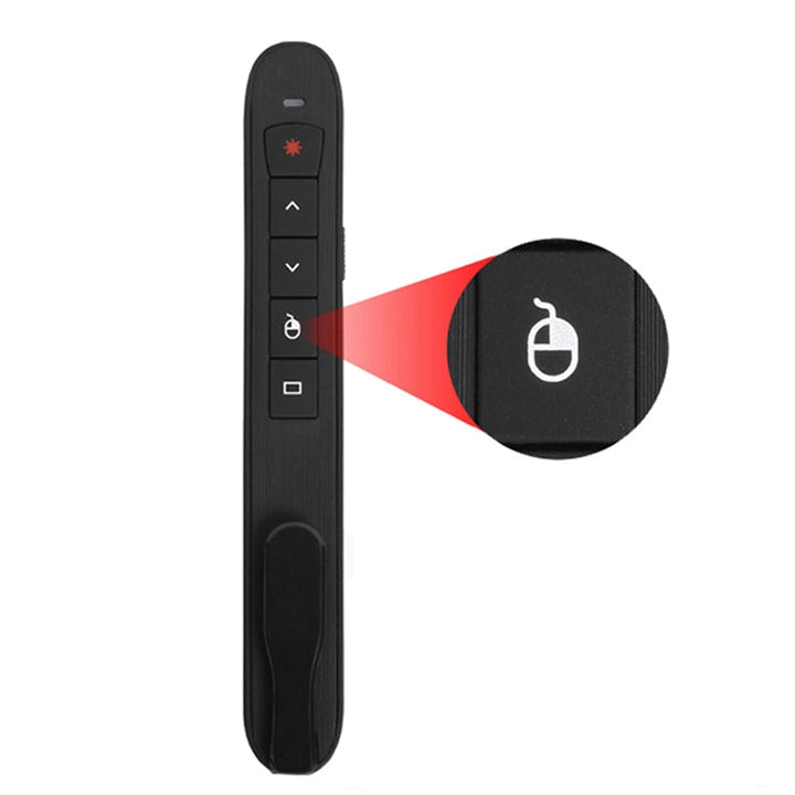 Lisslune | Rechargeable RF 2.4G Wireless Presenter with Air Mouse PowerPoint Remote
