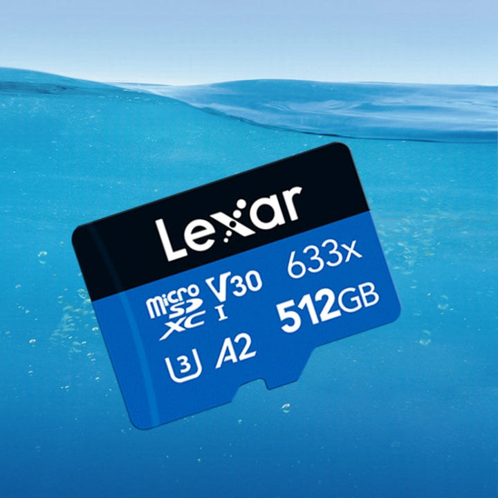 Lisslune | Lexar 633x 512GB High-Speed Flash Memory Card Sports Camera Mobile Phone TF Car Data Recorder Memory Card