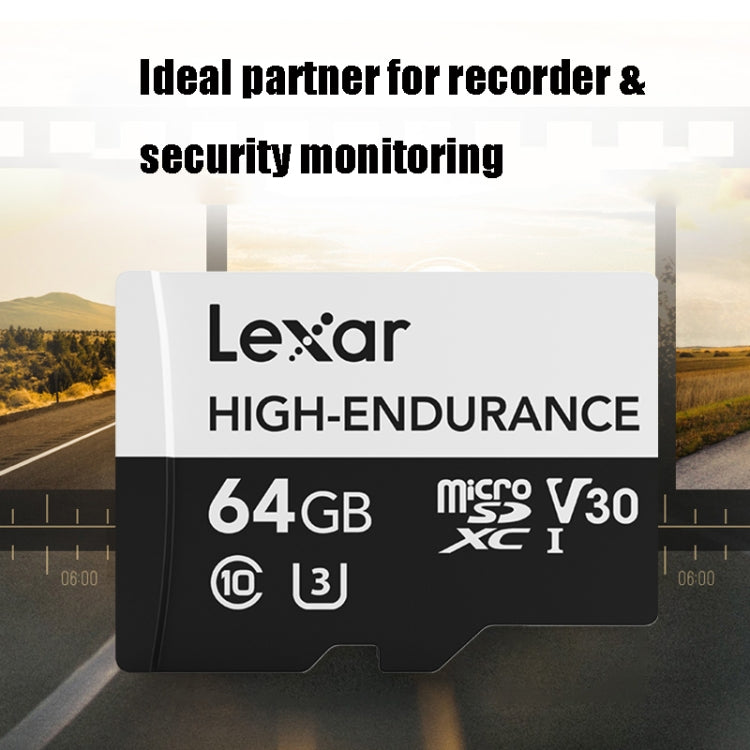 Lisslune | Lexar MicroSDHC 64GB High Performance Memory Card Dash Recorder Security Monitoring TF Card Video Card