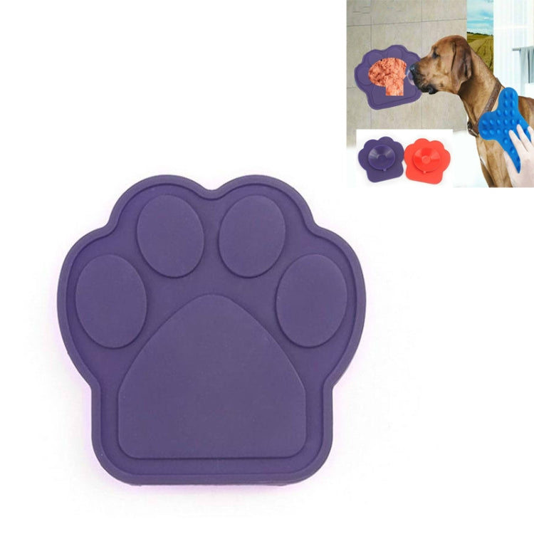 Pet Silicone Firm Suction Bowl Slow Feeding Distraction Bath Products (Purple)