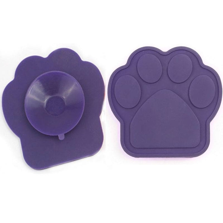 Pet Silicone Firm Suction Bowl Slow Feeding Distraction Bath Products (Purple)