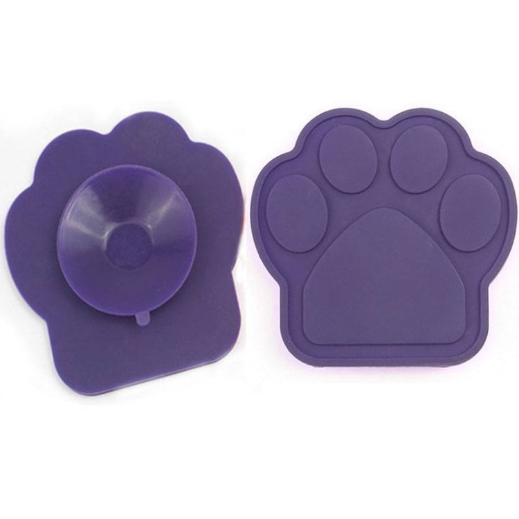 Pet Silicone Fixed Suction Cup Bowl Slow Feeding Distraction Bath Products (Red)