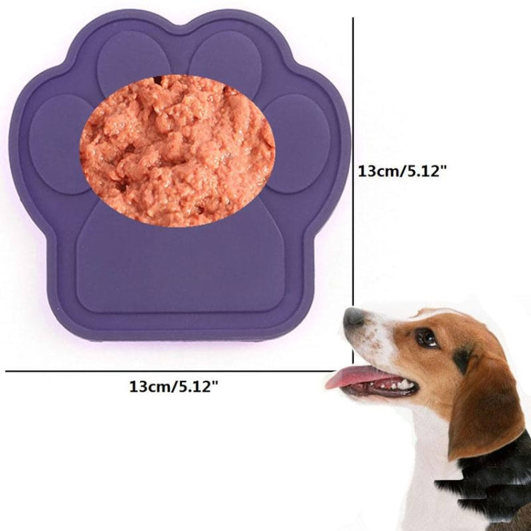 Pet Silicone Fixed Suction Cup Bowl Slow Feeding Distraction Bath Products (Red)