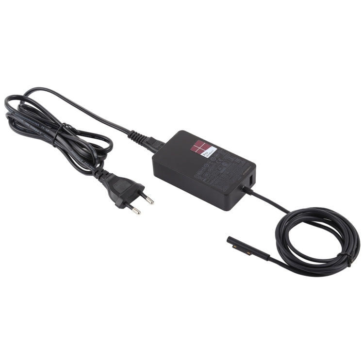 Lisslune | 44W 15V 2.58A AC Adapter Power Supply for Microsoft Surface Pro 5 1796 / 1769, EU Plug
