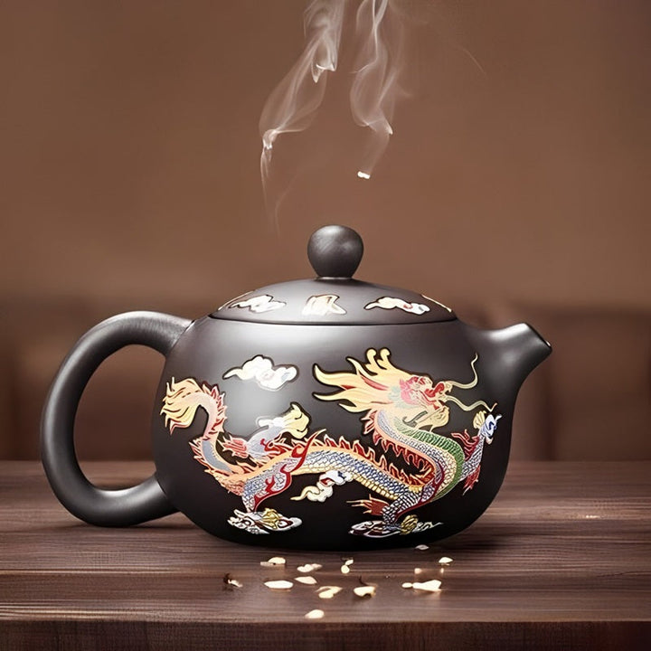 Lisslune | Mystical Color-Changing Dragon and Phoenix Teapot